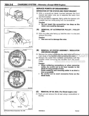 Photo 1 - Mitsubishi Engine Electrical System Workshop Manual PWEE9025-F