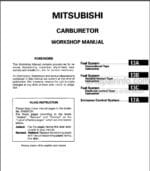 Photo 4 - Mitsubishi Engine Fuel System Emissions Control System Workshop Manual PWEE9007-I