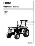 Photo 4 - Ford 1710 Operators Manual Tractor 42171010