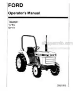 Photo 4 - Ford 1715 Operators Manual Tractor 42171510