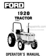 Photo 4 - Ford 1920 Operators Manual Tractor 42192010