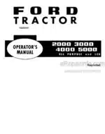 Photo 4 - Ford 2000 3000 4000 5000 Operators Manual Tractor 42200040