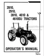Photo 4 - Ford 2810 2910 3910 4610 4610SU Operators Manual Tractor 42281041