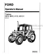 Photo 4 - Ford 2910 3910 4110 4610II Operators Manual Tractor 42291040