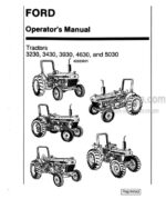 Photo 4 - Ford 3230 3430 3930 4630 5030 Operators Manual Tractor 42323051