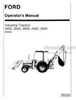 Photo 4 - Ford 3400 3500 3550 4400 4500 Operators Manual Tractor 42340040