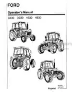 Photo 4 - Ford 3430 3930 4630 4830 Operators Manual Tractor 42343041