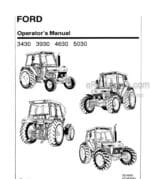 Photo 3 - Ford 3430 3930 4630 5030 Operators Manual Tractor And Supplement Tractors With Cab