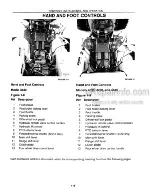 Photo 3 - Ford 3830 4030 4230 4430 Operators Manual Narrow Tractor 42383041