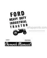 Photo 4 - Ford 4140 Owners Manual Heavy Duty Industrial Tractor 42400011
