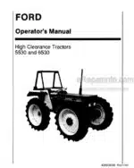 Photo 4 - Ford 5530 6530 Operators Manual High Clearance Tractor 42553020