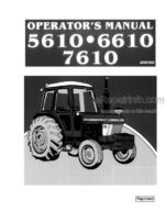 Photo 4 - Ford 5610 6610 7610 Operators Manual Tractor 42561032