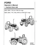 Photo 4 - Ford 5640 6640 7840 SL Range 5640 6640 7740 7840 7840 8240 8340 SLE Range Operators Manual Tractor 42564065