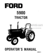 Photo 5 - Ford 5900 Operators Manual Tractor 42590010