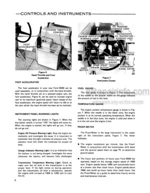 Photo 8 - Ford 6500 Operators Manual Tractor Loader Backhoe 42650010