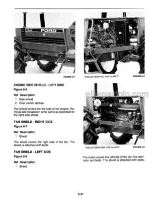 Photo 12 - Ford 7530 Operators Manual And Operators Manual Supplement Cold Starting Aid Operation High Clearance Tractor