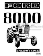 Photo 4 - Ford 8000 Operators Manual And Supplement Tractor 42800011