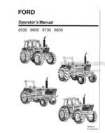 Photo 4 - Ford 8530 8630 8730 8830 Operators Manual Tractor 42853040