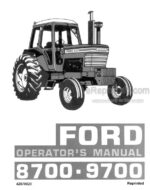 Photo 4 - Ford 8700 9700 Operators Manual And Supplement Tractor 42870020