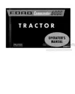Photo 4 - Ford Commander 6000 Operators Manual Tractor 42600010