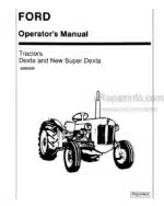 Photo 3 - Ford Dexta New Super Dexta Operators Manual Tractor 42882000
