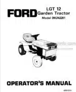 Photo 3 - Ford LGT12 Operators Manual Garden Tractor 42001210