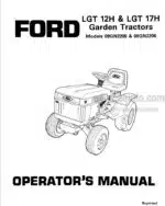 Photo 3 - Ford LGT15H LGT17H Operators Manual Garden Tractor 42001220
