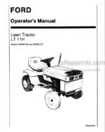 Photo 4 - Ford LT11H Operators Manual Lawn Tractor 42001113