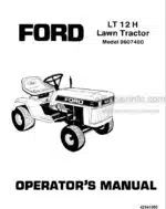 Photo 4 - Ford LT12H Operators Manual Lawn Tractor 42641065