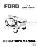 Photo 3 - Ford LT8 Operators Manual Lawn Tractor 42000810