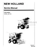 Photo 4 - Ford New Holland 1915 2115 Service Manual Harvester 40191520
