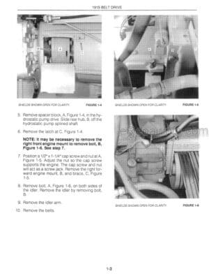 Photo 9 - Ford New Holland 1915 2115 Service Manual Harvester 40191520