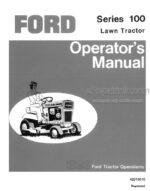 Photo 3 - Ford Series 100 Operators Manual Lawn Tractor 42010010