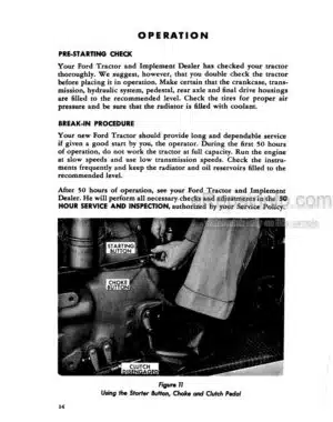 Photo 1 - Ford Series 700 Series 900 Operators Manual Tractor 42070040