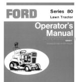 Photo 4 - Ford Series 80 Operators Manual Lawn Tractor 42008010