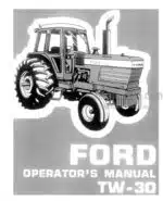 Photo 4 - Ford TW-30 Operators Manual Tractor 42003010