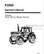 Photo 4 - Ford TW-5 TW-15 TW-25 TW-35II Operators Manual Tractor 42000540