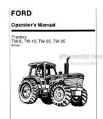 Photo 4 - Ford TW-5 TW-15 TW-25 TW-35 Operators And Supplement Manual Tractor 42000541