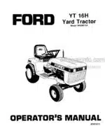 Photo 4 - Ford YT16H Operators Manual Yard Tractor 42001613