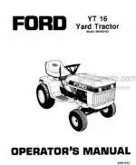 Photo 4 - Ford YT16 Operators Manual Yard Tractor 42001614