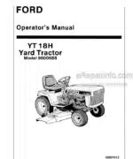 Photo 4 - Ford YT18H Operators Manual Yard Tractor 42001812