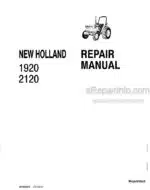 Photo 4 - New Holland 1920 2120 Repair And Supplement Manuals Tractor 40192020