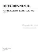 Photo 4 - New Holland 3600-2 All Rounder Plus Operators Manual Tractor 48134657
