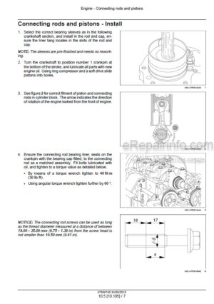 Photo 4 - New Holland 5500 6500 7500 Service Manual Tractor 47899740