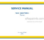 Photo 4 - New Holland 7630 8030 Service Manual Tractor 47793462