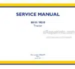 Photo 4 - New Holland 8010 9010 Service Manual Tractor 47866579