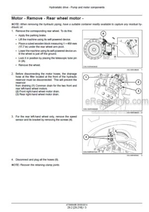 Photo 8 - New Holland W130C Tier 4 Service Manual Wheel Loader 47387716B