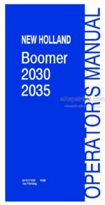 Photo 4 - New Holland Boomer 2030 Boomer 2035 Operators Manual Compact Tractor 87477103