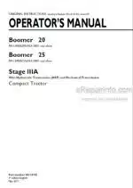 Photo 4 - New Holland Boomer 20 Boomer 25 Stage IIIA Operators Manual Compact Tractor 48116702