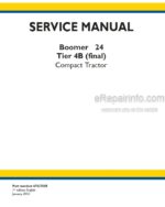 Photo 4 - New Holland Boomer 24 Service Manual Compact Tractor 47827505